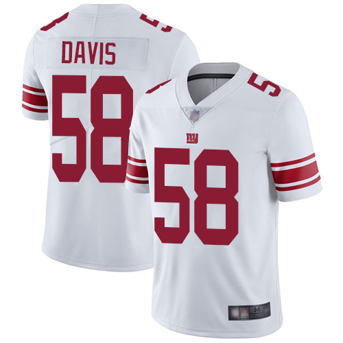 Men New York Giants #58 Tae Davis White Vapor Untouchable Limited Player Football NFL Jersey->new york giants->NFL Jersey